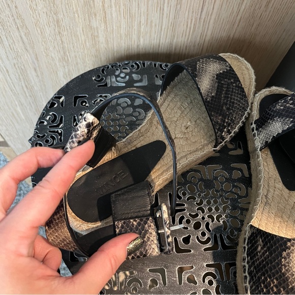 VINCE Snake Leather Espadrilles - Picture 3 of 5